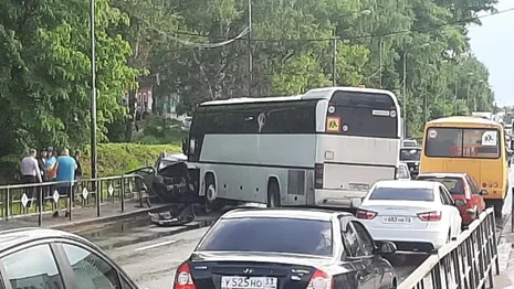 Туристический автобус с детьми попал в серьезное ДТП под Владимиром