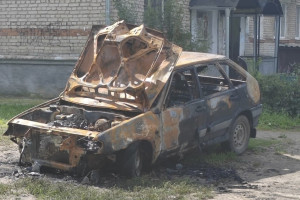 Ночью во Владимирской области сгорела машина