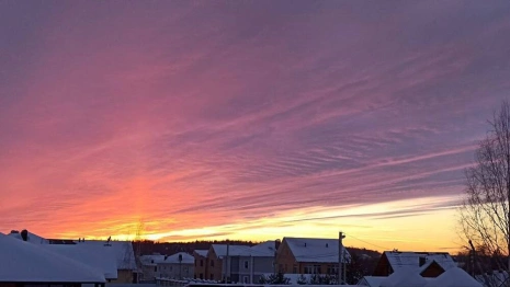 Потрясающий закат украсил небо над Владимиром