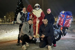 В Коврове заметили Деда Мороза на мотоцикле