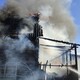В Александрове мощный пожар охватил частный дом на Красной горе