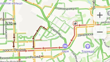 В центре Владимира из-за аварии с Lexus выросла пробка