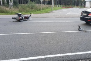 В Гусь-Хрустальном районе мотоциклист влетел в иномарку