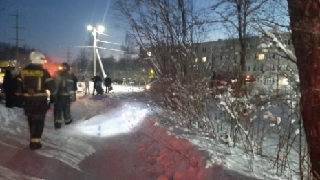 Во Владимирской области загорелся двухэтажный дом