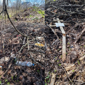В селе под Собинкой у кладбища выросла свалка
