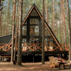 Таунхаус в лесу и деревянный замок. Как выглядит самое дорогое жилье на майские во Владимире