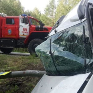 В Киржачском районе легковушка врезалась в столб
