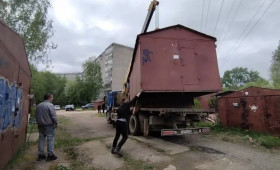 Во Владимире снесли гаражи на Жуковского