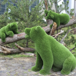 Во Владимире установят зеленые скульптуры медведей и льва