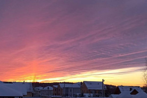 Потрясающий закат украсил небо над Владимиром