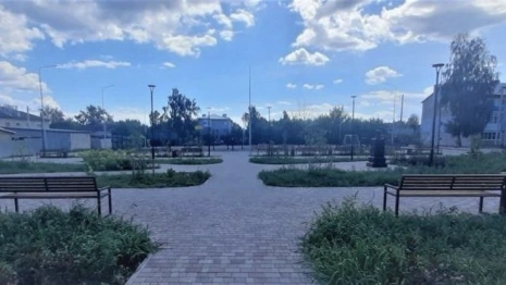 В Гороховце благоустроили сквер на улице Гагарина