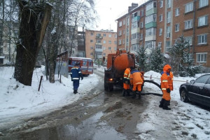 Улицы Владимира затопило талой водой