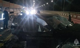 На М-12 во Владимирской области BMW влетела в отбойник