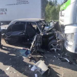 Спасатели вызволили пострадавших из искореженной после ДТП под Владимиром машины