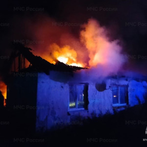 Во Владимирской области вспыхнул частный дом