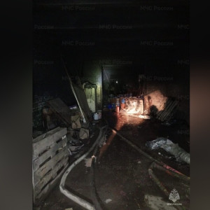 В Киржаче сгорел склад лакокрасочных изделий