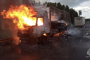 На М-7 в Ковровском районе сгорела ГАЗель