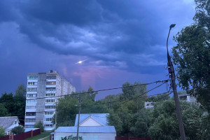 Во Владимирской области ввели желтый уровень опасности из-за грозы