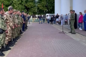 Во Владимире проводили более 20 добровольцев на службу в зону СВО