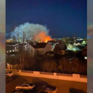 Во Владимире произошел мощный пожар в частном секторе