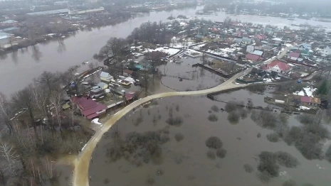 Во Владимирской области половодье показали с высоты птичьего полета