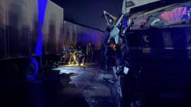 На М-7 в Вязниковском районе столкнулись 7 большегрузов