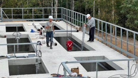 В деревне Владимирской области заканчивают ремонт канализации