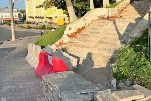 В центре Владимира отремонтируют лестницу