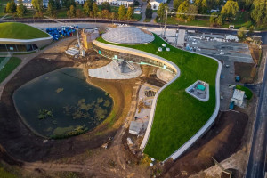 Крышу суздальского аквапарка «озеленили»