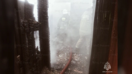 Во Владимирской области сгорел жилой дом площадью 100 квадратных метров