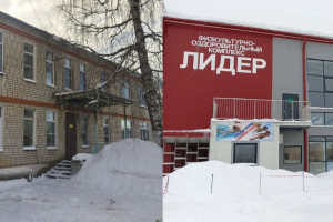 В Киржаче на крышах детсадов повисли снег и сосульки