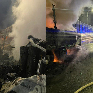 В Собинском районе на М-12 загорелась фура