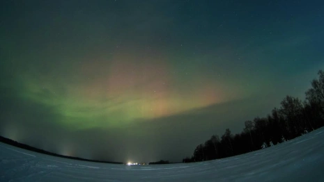 Над Владимирской областью взошло северное сияние 20 января