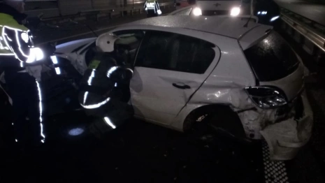 На платнике М-12 во Владимирской области перевернулась машина