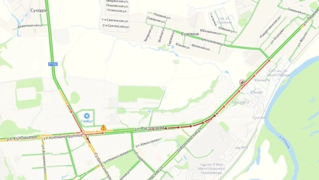 Выезд из Владимира в Боголюбово встал в мертвой пробке из-за аварии