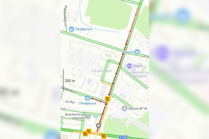 Во Владимире из-за ремонта ливневки образовалась пробка