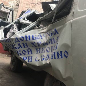 Подаренный владимирскими прихожанами УАЗ уничтожили при обстреле в Донбассе