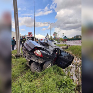 Легковушка улетела в кювет под Собинкой: пострадал 1 человек