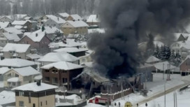 Во владимирском микрорайоне Юрьевец загорелся автосервис