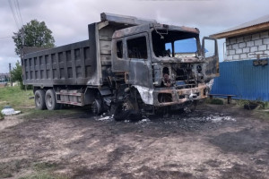Житель Коврова вынес с чужой дачи пропановый баллон и поджег грузовик