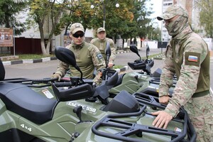 Владимирским Росгвардейцам в зоне СВО передали беспилотники и квадроциклы