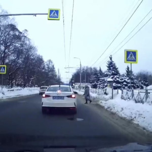 Во Владимире нарушителя ПДД настигла мгновенная карма