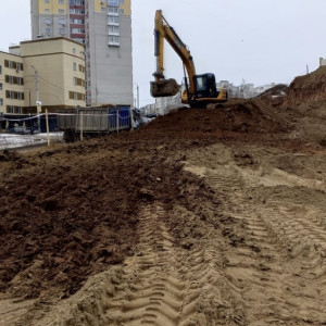 На улице Пушкарской во Владимире приступили к разработке грунта под дорогу