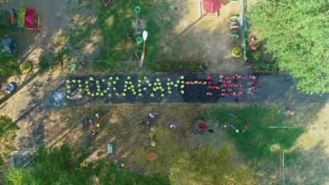 Во Владимирской области дети устроили акцию против лесных пожаров