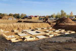 В Александрове произошел пожар на стройке новой школы