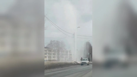 Во Владимире забил 15-метровый фонтан