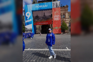 Владимирский волонтер принял участие в Параде Победы на Красной площади