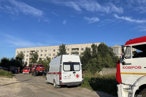 В Коврове людей спасали из окон горящего общежития