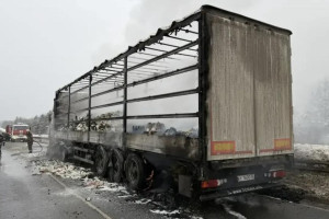 На Южном обходе Владимира вспыхнула фура