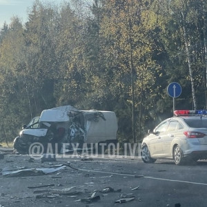 Под Александровом микроавтобус влетел в фуру: оба водителя погибли